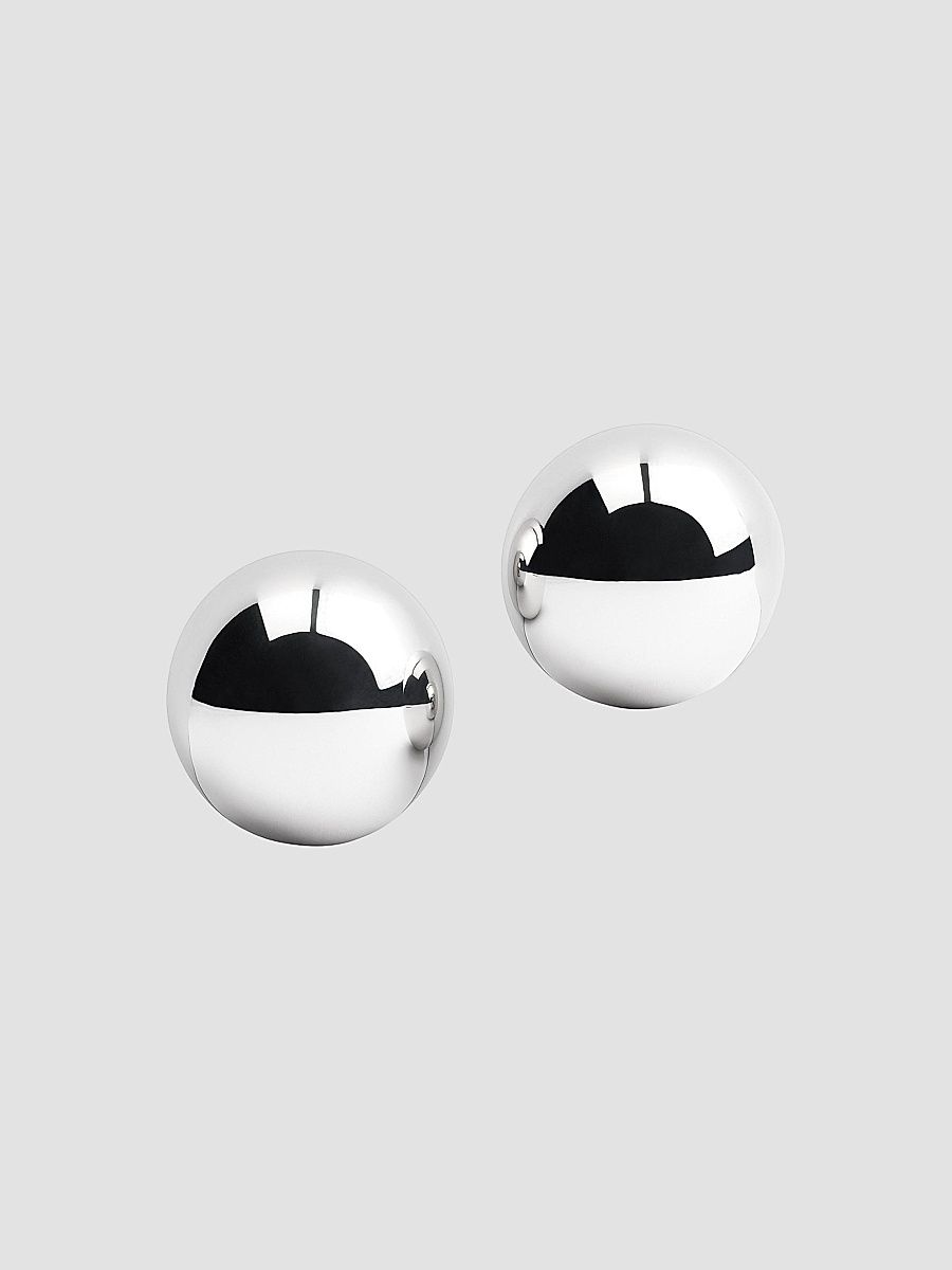 Jacquemus Men's Les Boucles Salon Stud Earrings - Silver