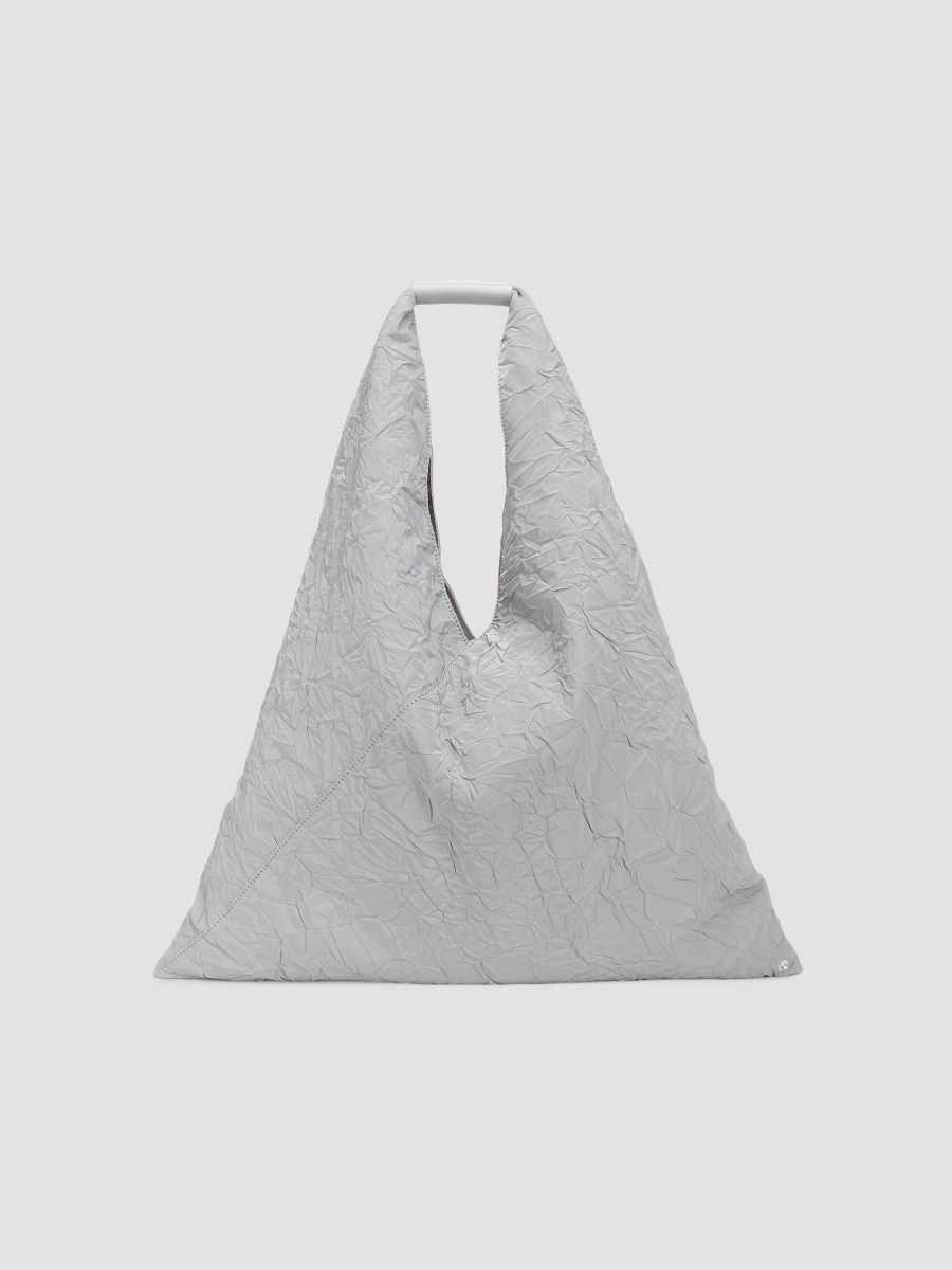 MM6 Maison Margiela Women's Crinkled Japanese Hobo Bag - Light Blue