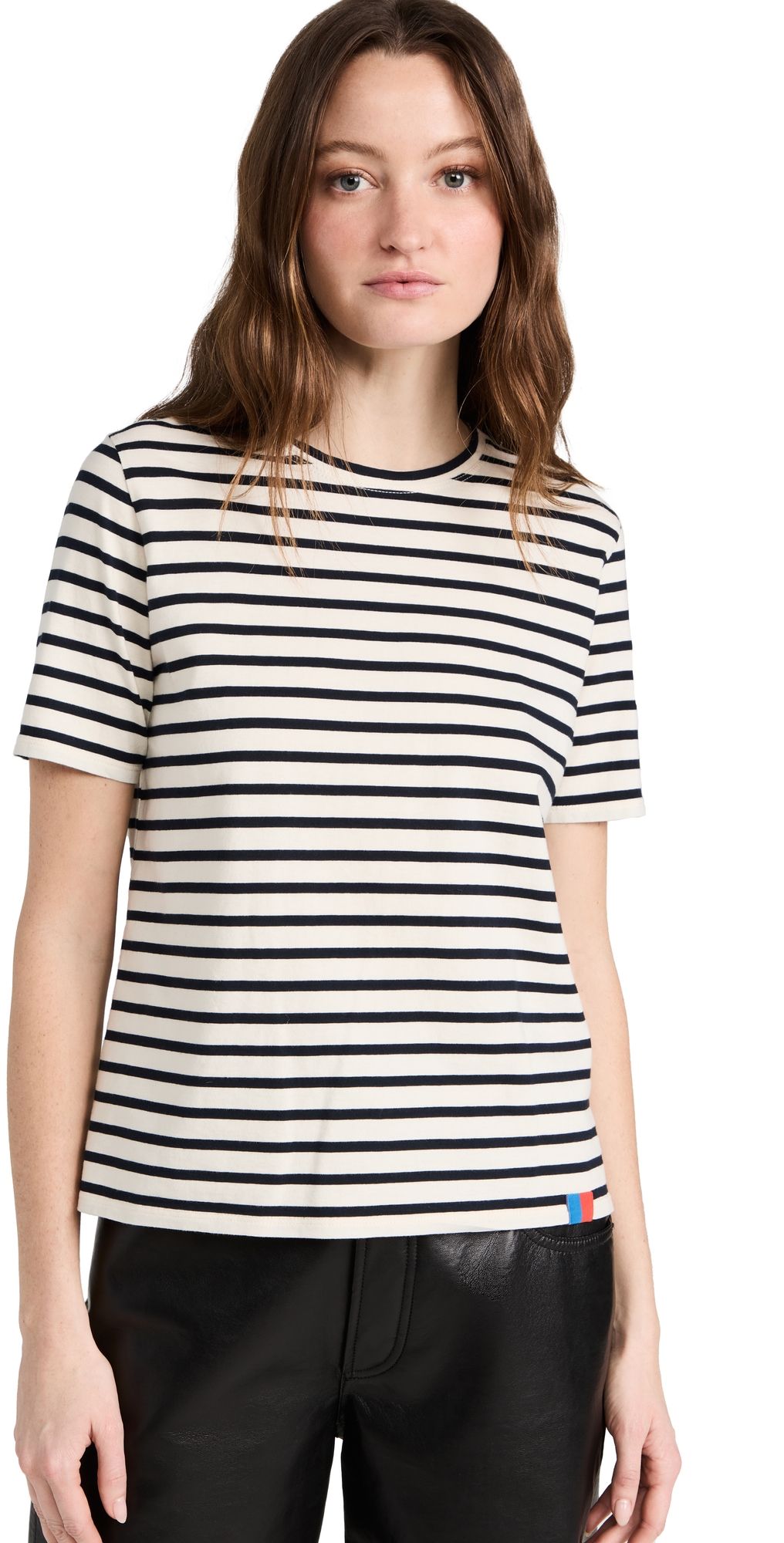 KULE Modern Short Sleeve Tee Cream/Navy S