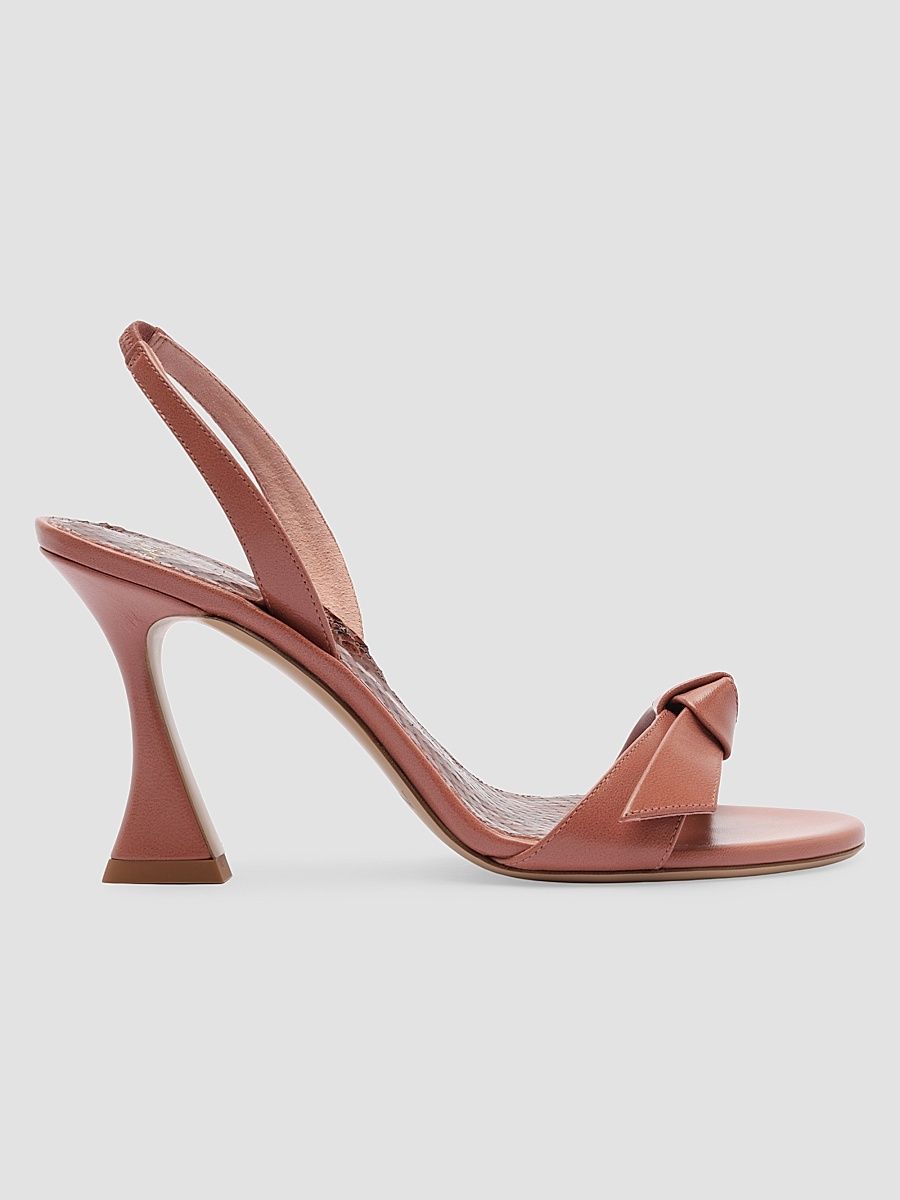 Women's Clarita 85MM Leather Slingback Sandals - Espresso - Size 11