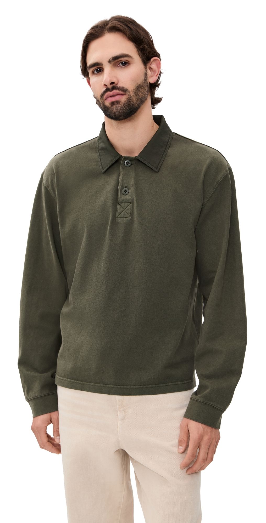 Alex Mill Rugby Shirt Flight Olive S