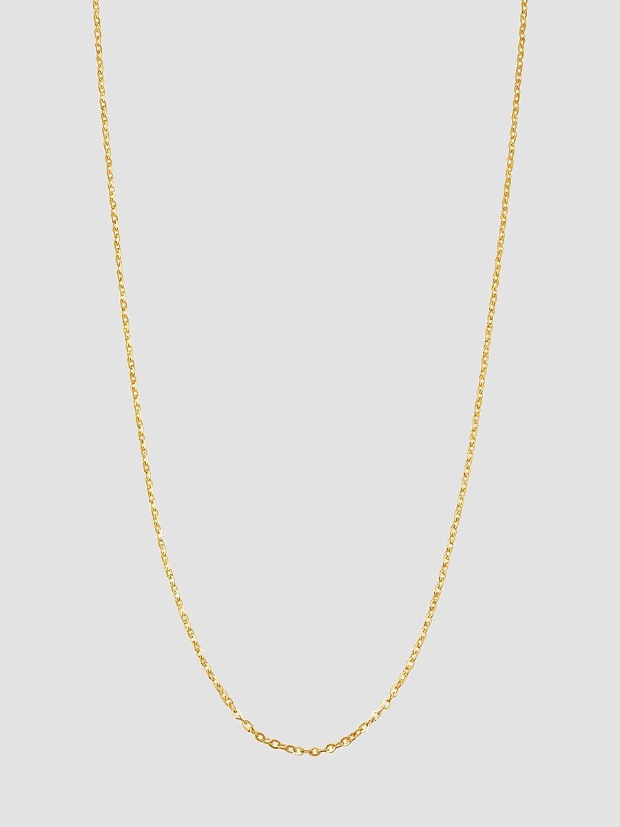 Women's 14K Yellow Gold Shine Bright Chain Necklace - Gold