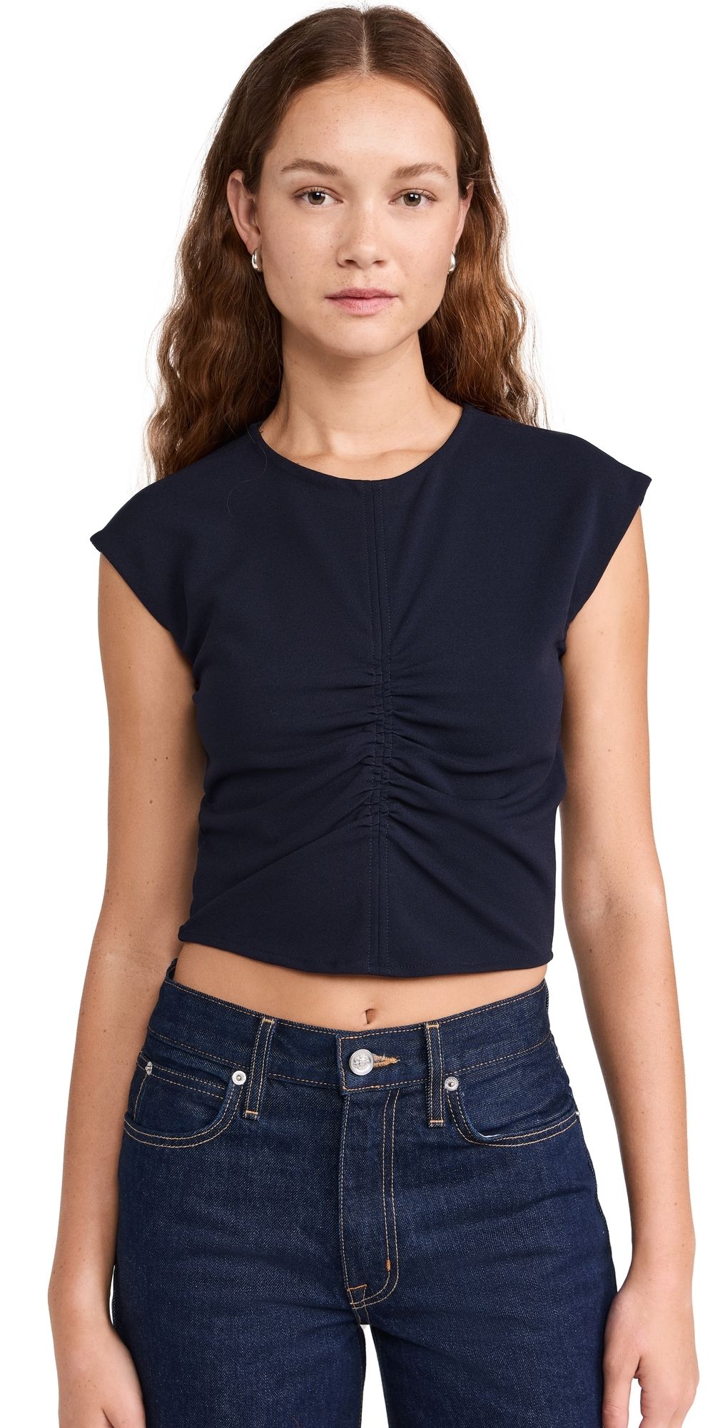 Tanya Taylor Betty Top Maritime Blue L