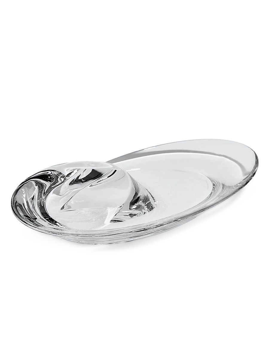 Swirl Marble Bowl - Clear