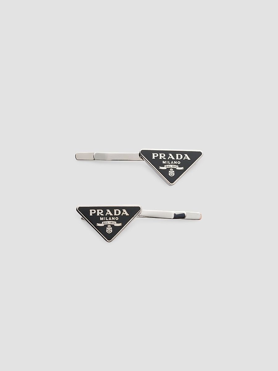 Women's Metal Hair Clips - Black Grey