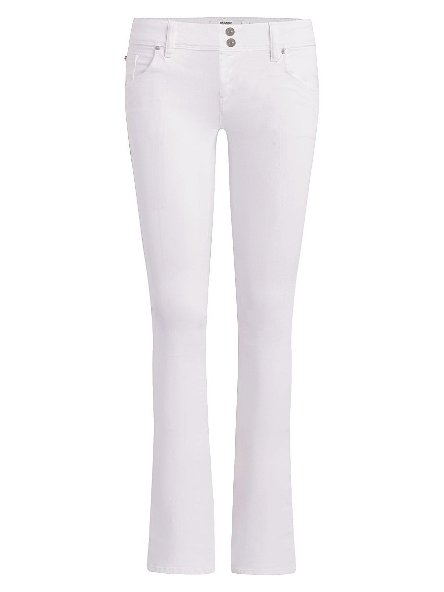 Women's Beth Mid-Rise Baby Bootcut Jeans - White - Size 32