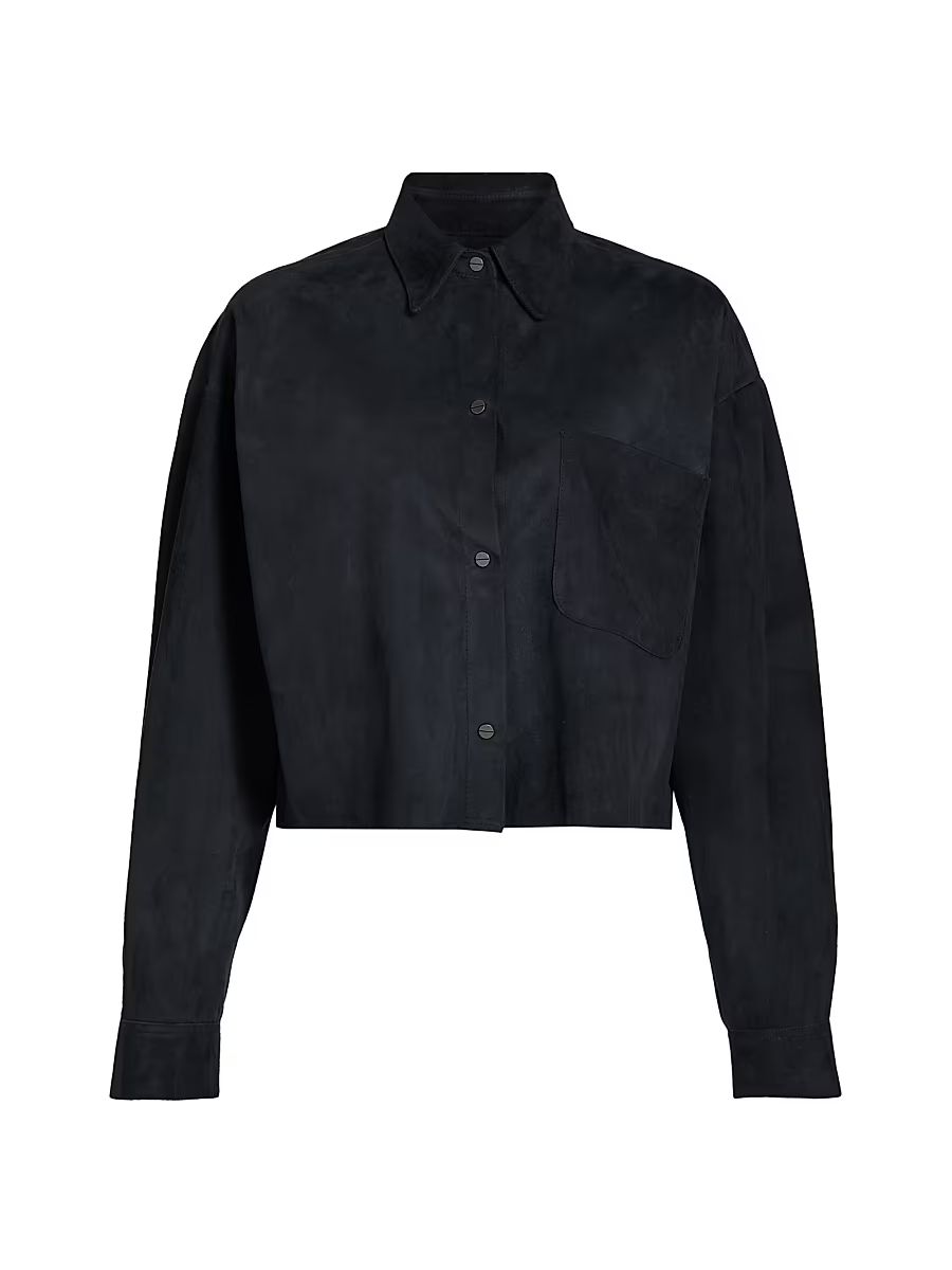 Women's Little Big Joe Suede Jacket - Midnight - Size Small