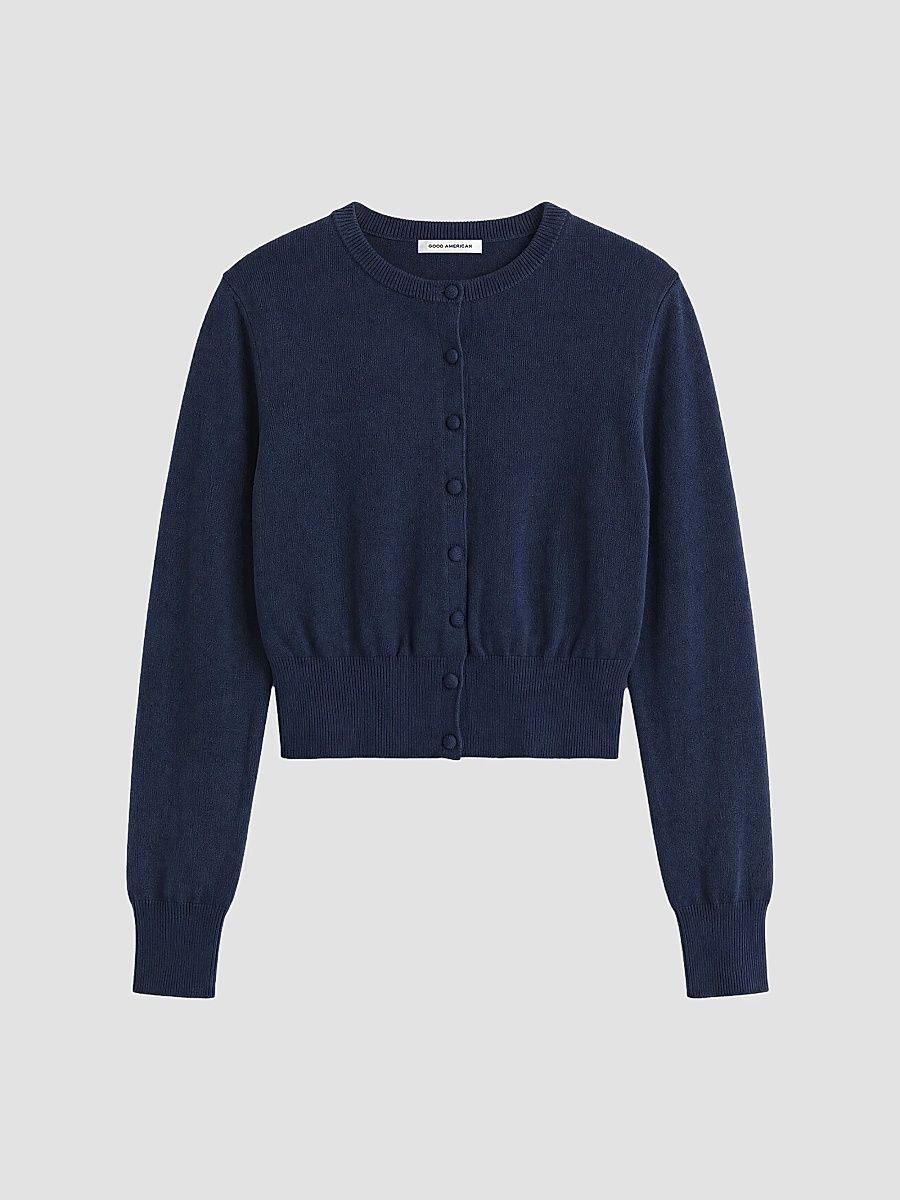 Women's The Fine Knit Cardigan - New Navy - Size XS