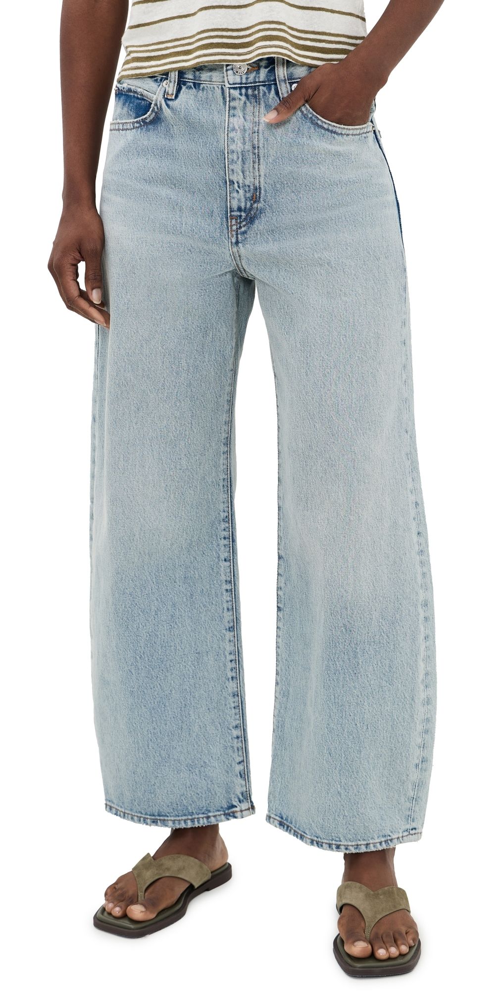 FRAME The Bow Crop Jeans Coastal 28