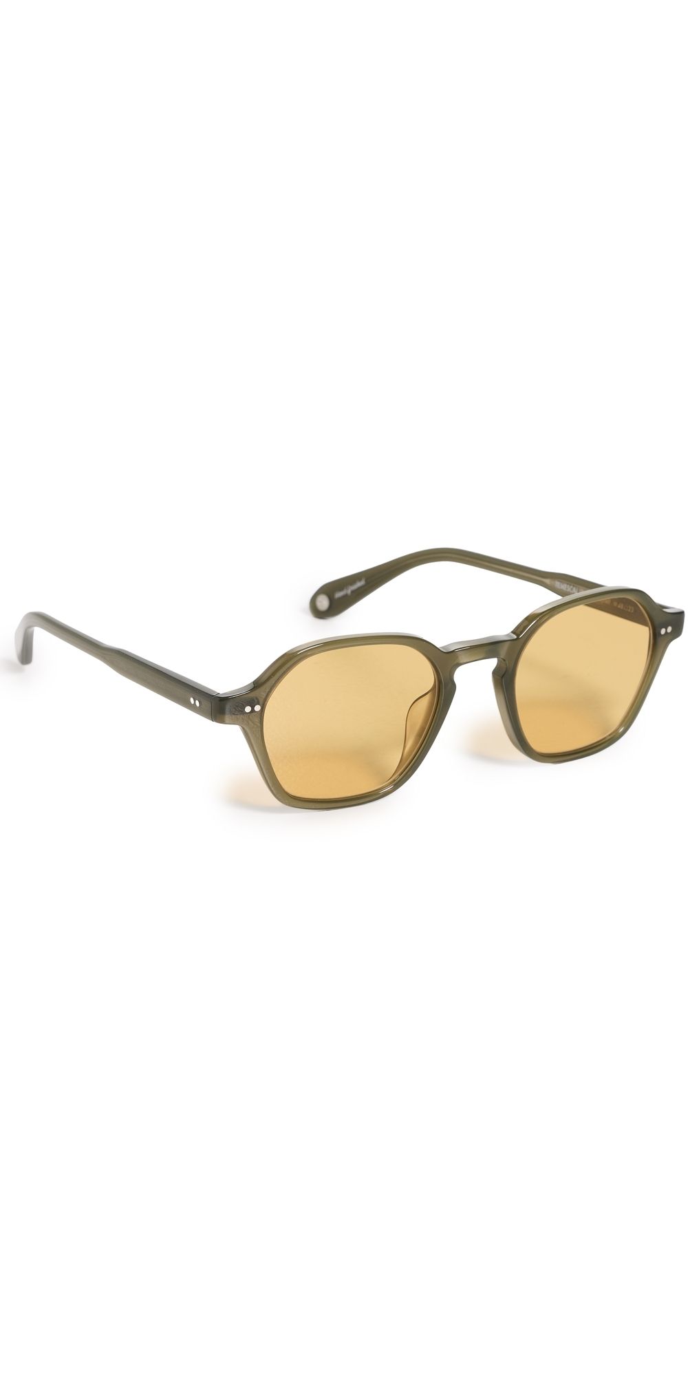 GARRETT LEIGHT Temescal Sunglasses Evgrn/Sfpmp One Size