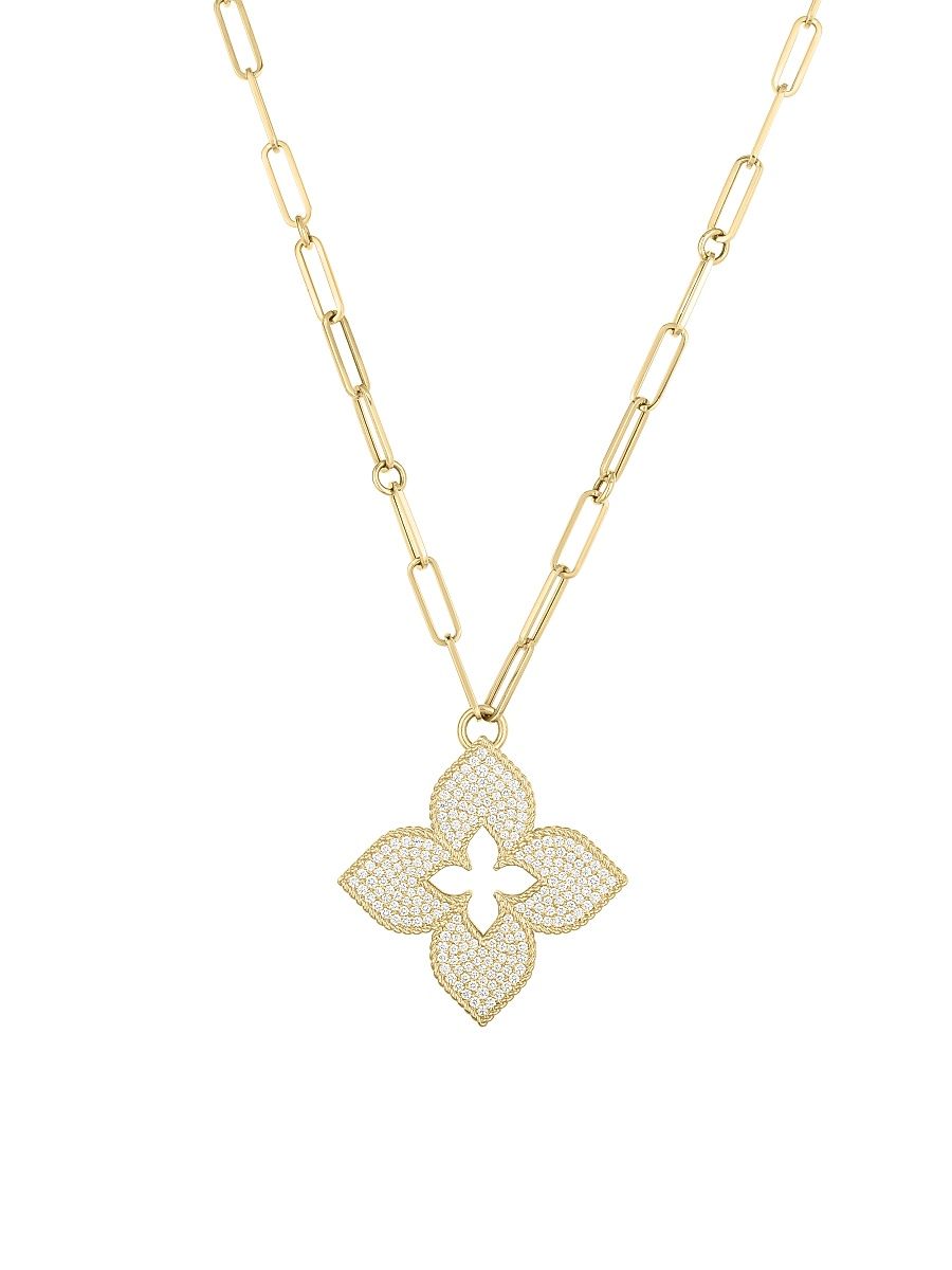 Women's Venetian Princess 18K Gold & Diamond Pendant Necklace - Yellow Gold