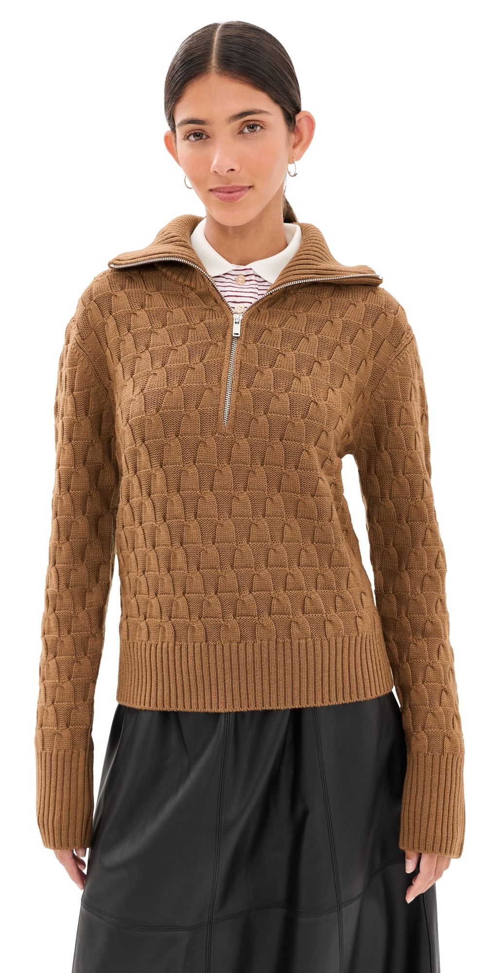 Wales Bonner Acoustic Pullover Caramel M