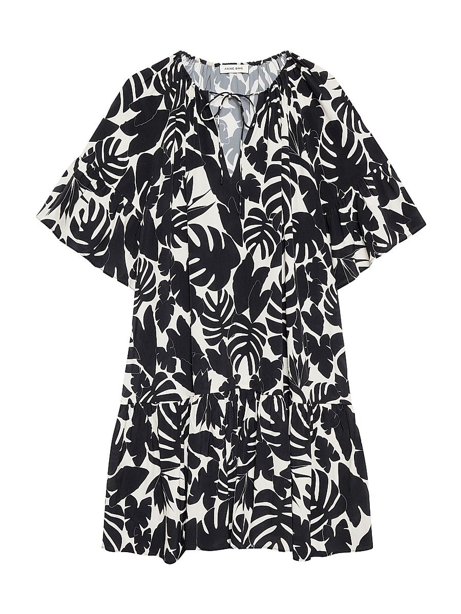 Women's Lolita Printed Knee-Length Dress - Print - Size XS