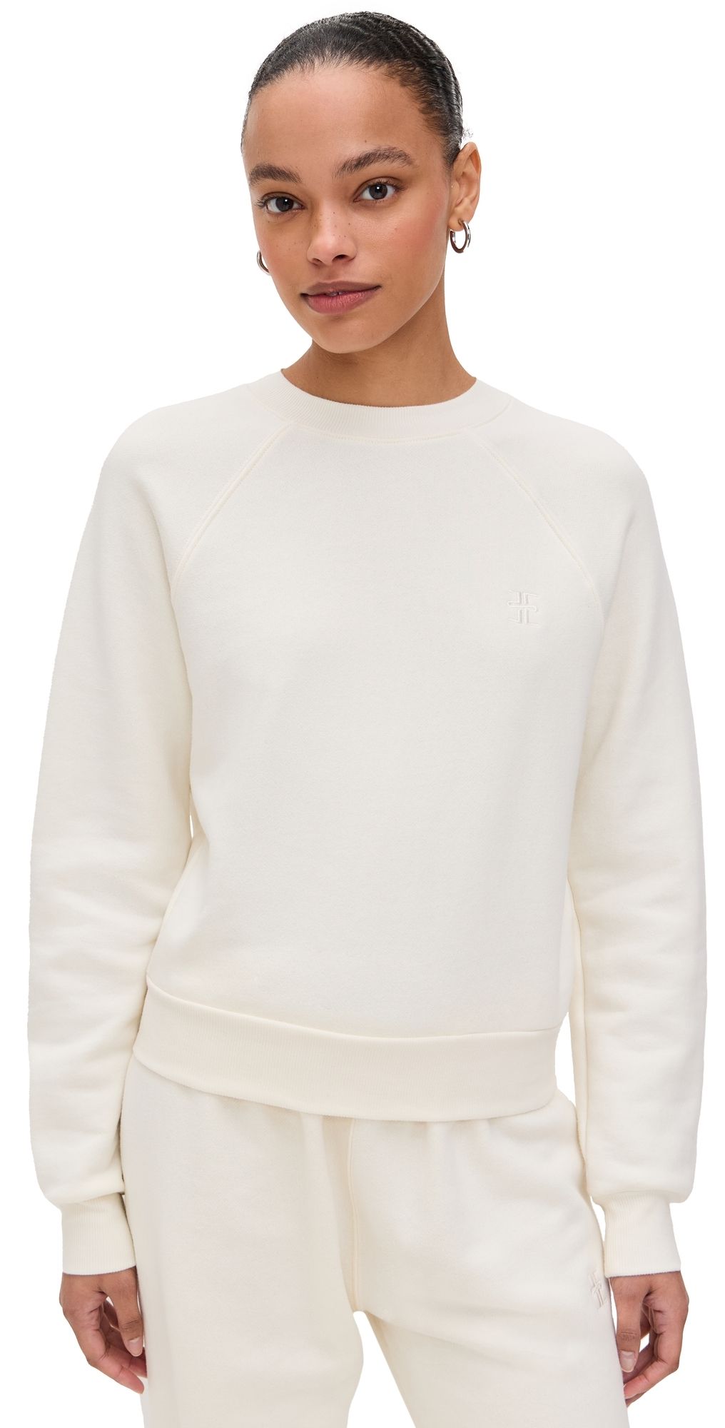 Éterne Shrunken Raglan Sweatshirt Cream M