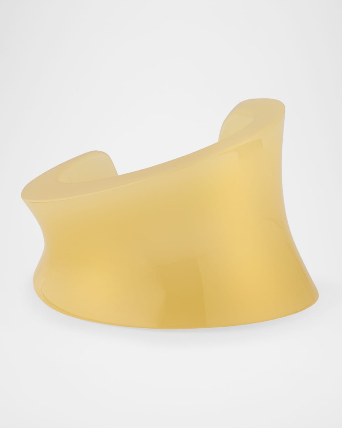 Asymmetrical Smooth Resin Cuff Bracelet