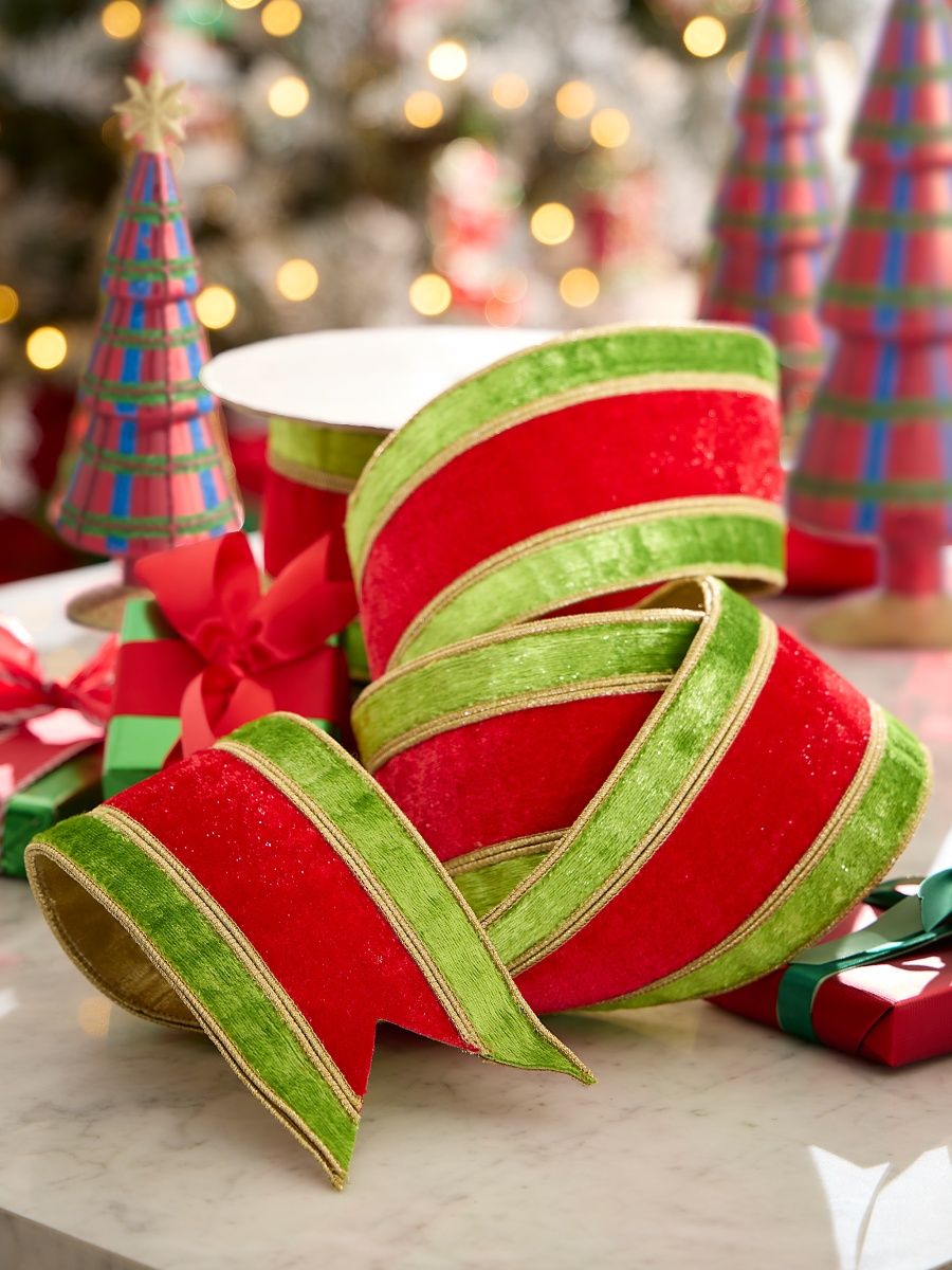 Striped Velvet Ribbon