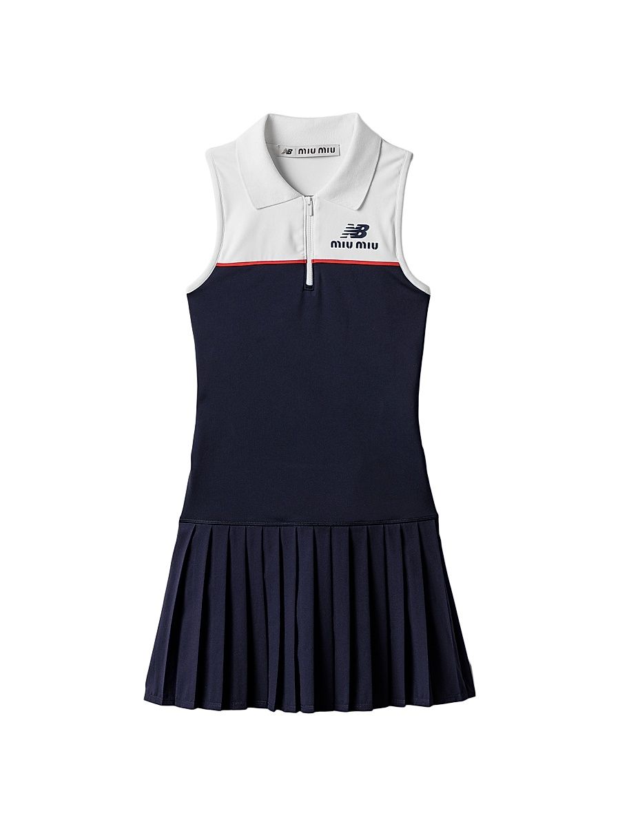 Women's New Balance X Miu Miu with Coco Gauff Stretch Technical Jersey Dress - Blue - Size Large