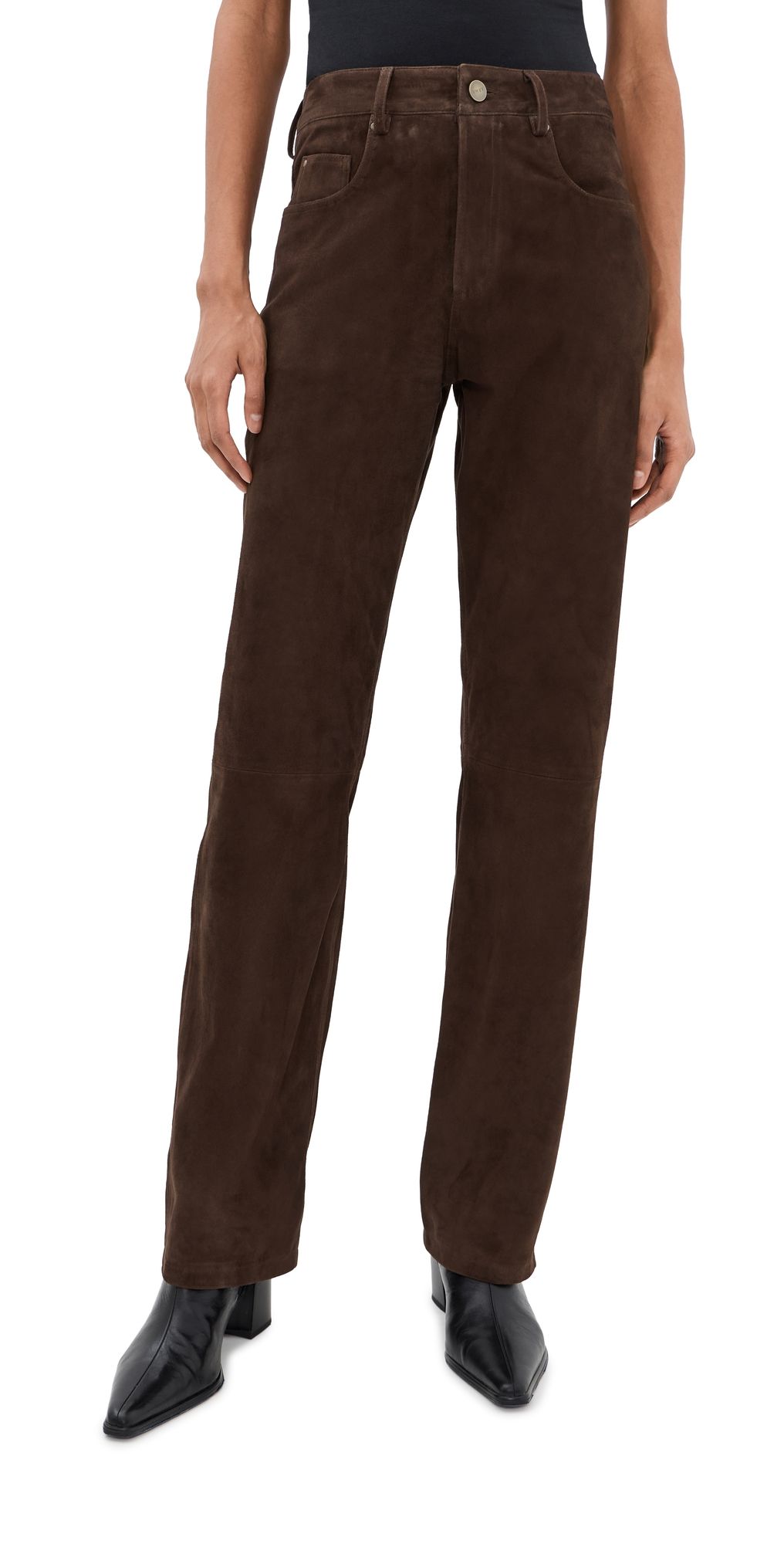 ARMA Goat Suede Sturdy Pants Mud Brown 32