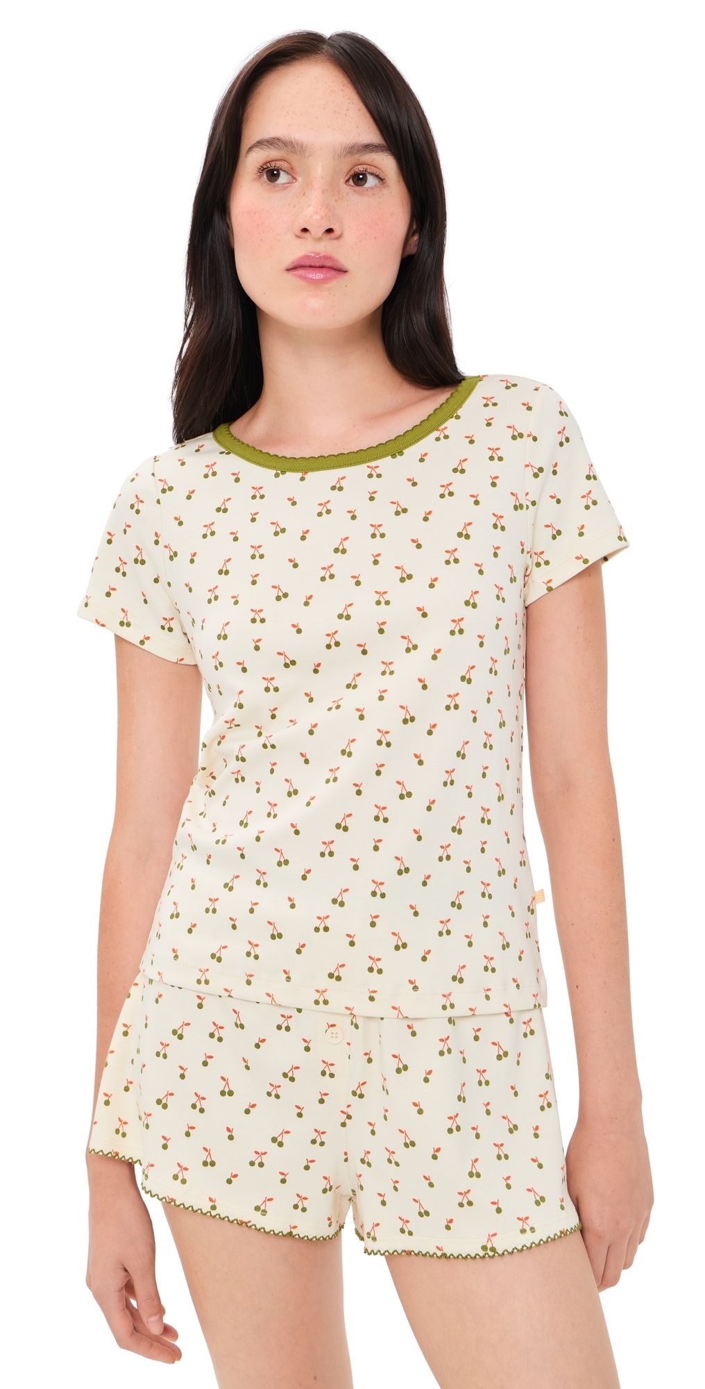 Cozyland by Morgan Lane Baby Jean Tee Fig Print P