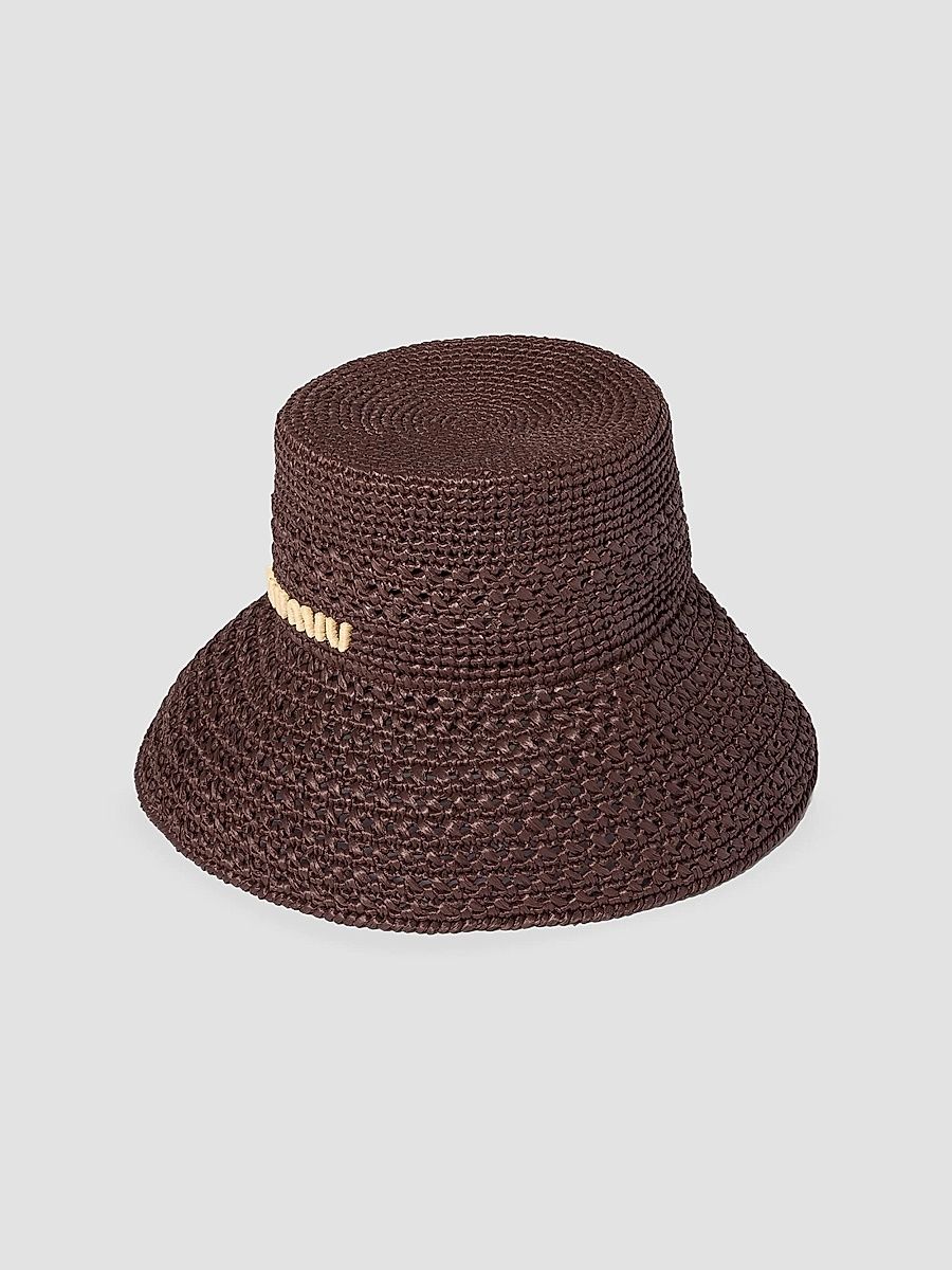Miu Miu Women's Raffia Hat - Brown - Size Small
