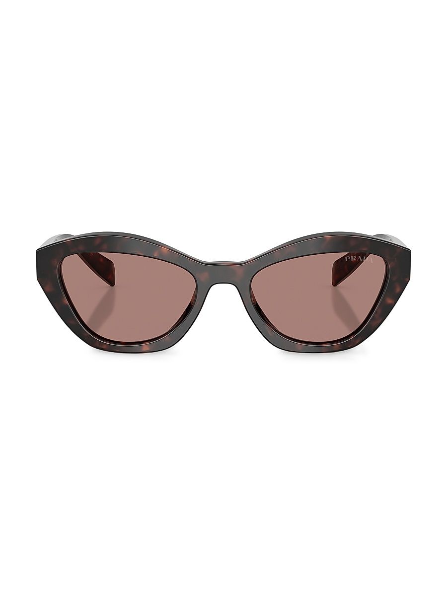 Women's 52MM Tortoise Butterfly Sunglasses - Light Brown