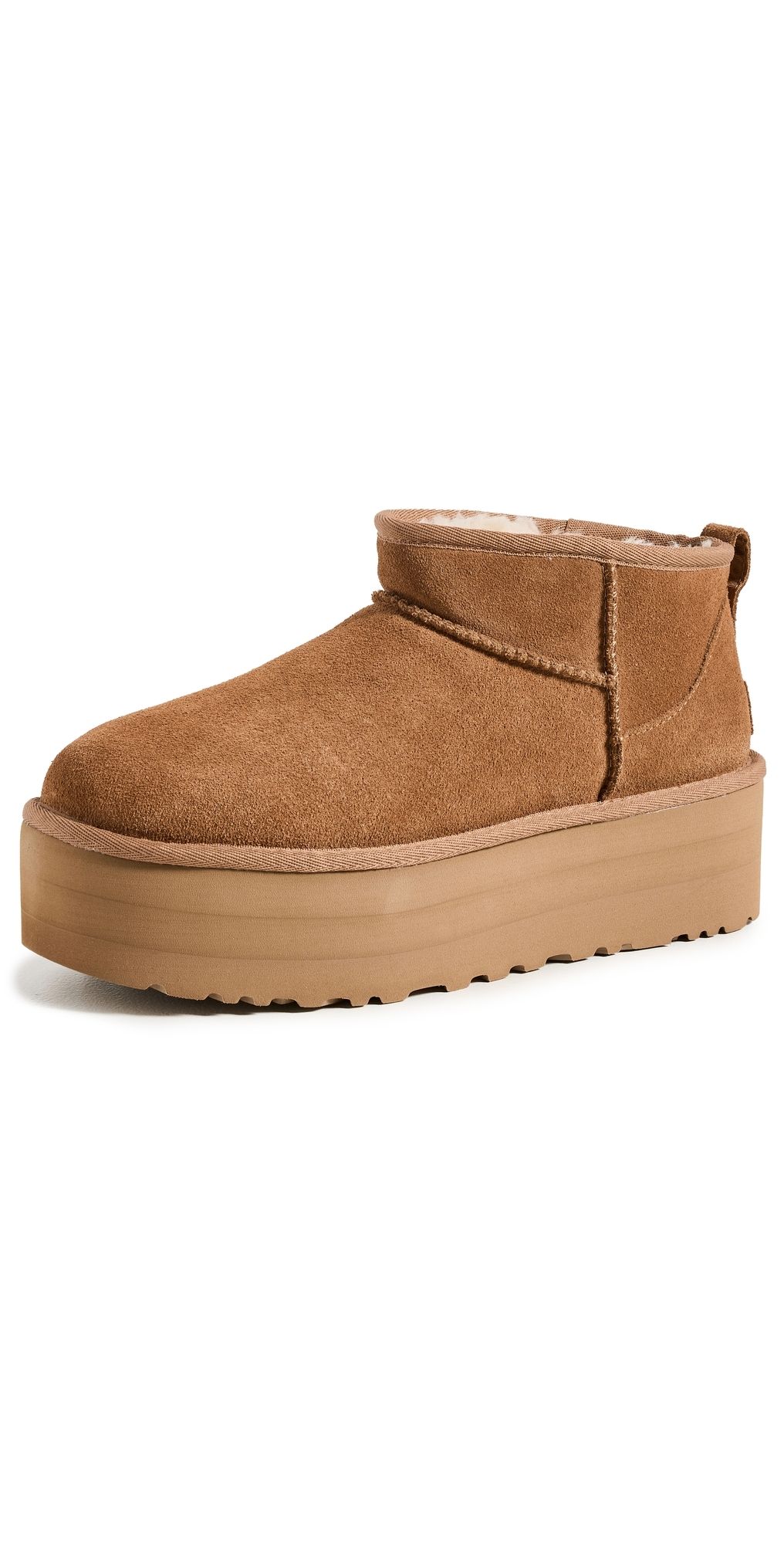 UGG Classic Ultra Mini Platform Boots Chestnut 8
