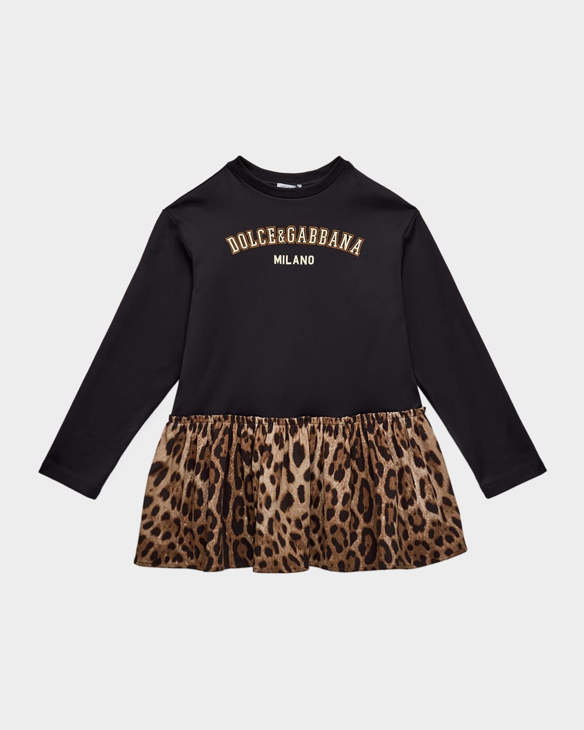 Girl & apos;s Logo Leopard-Print Dress, Size 8-14