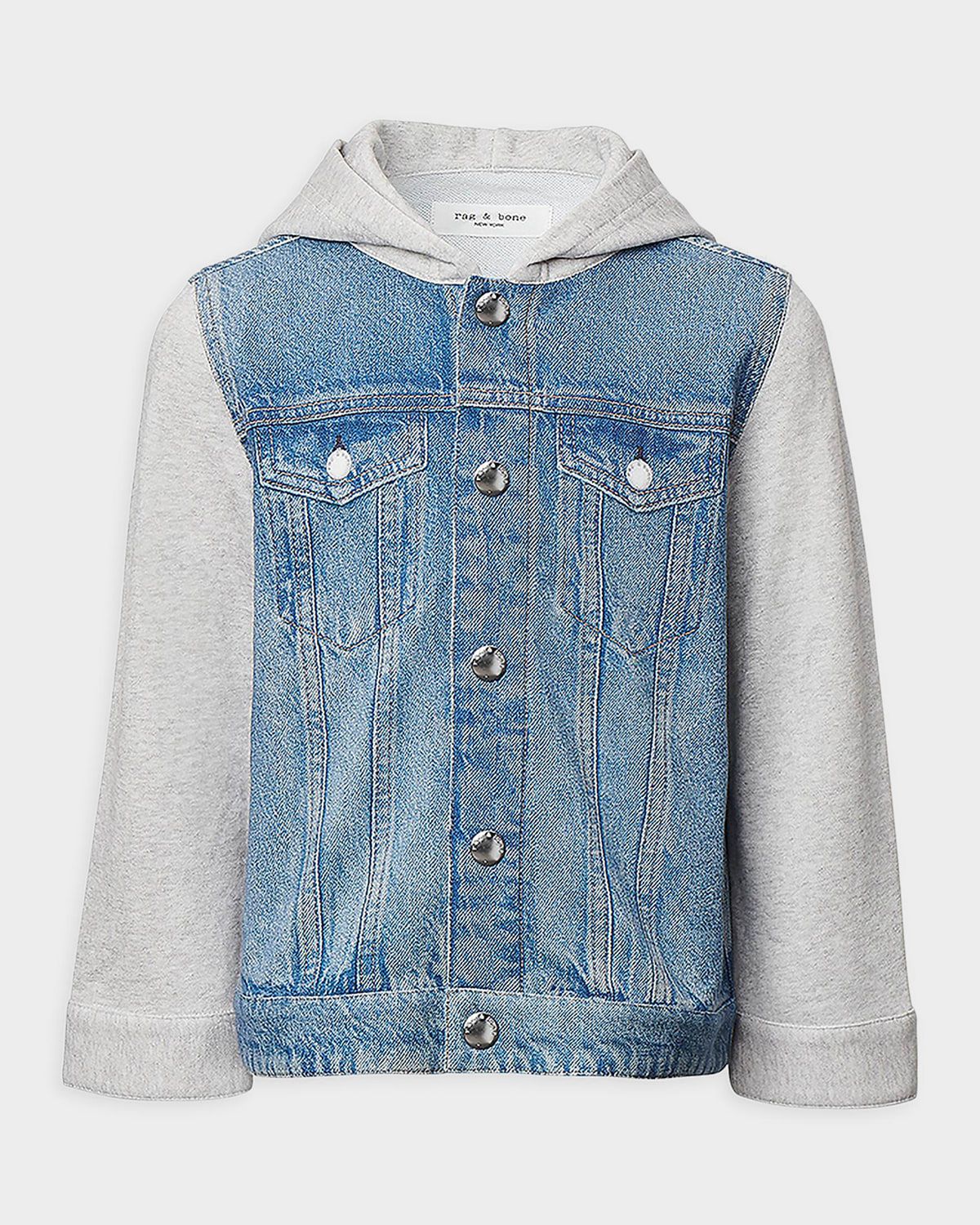 Kid & apos;s Mini Miramar Terry Combo Hooded Trucker, Size 12M-10