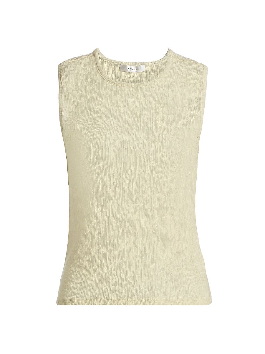 Women's The Dimensional Textured Mesh Tank - Soft Lime - Size XL