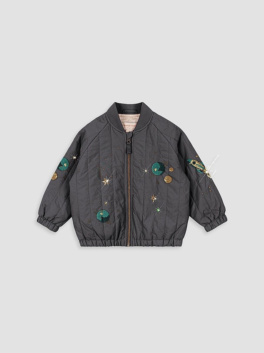 Baby Girl's & Little Girl's Juno Sequined Bomber Jacket - Magnet - Size 6