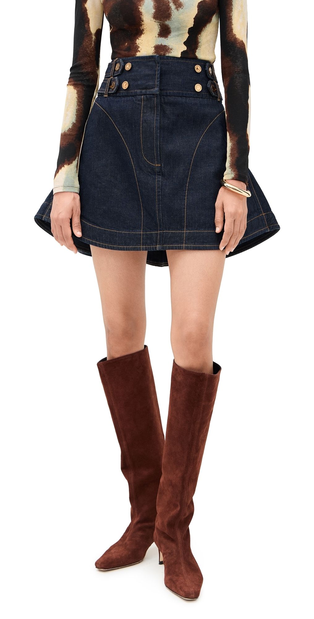 Zimmermann Denim Cargo Miniskirt Night Sky 2