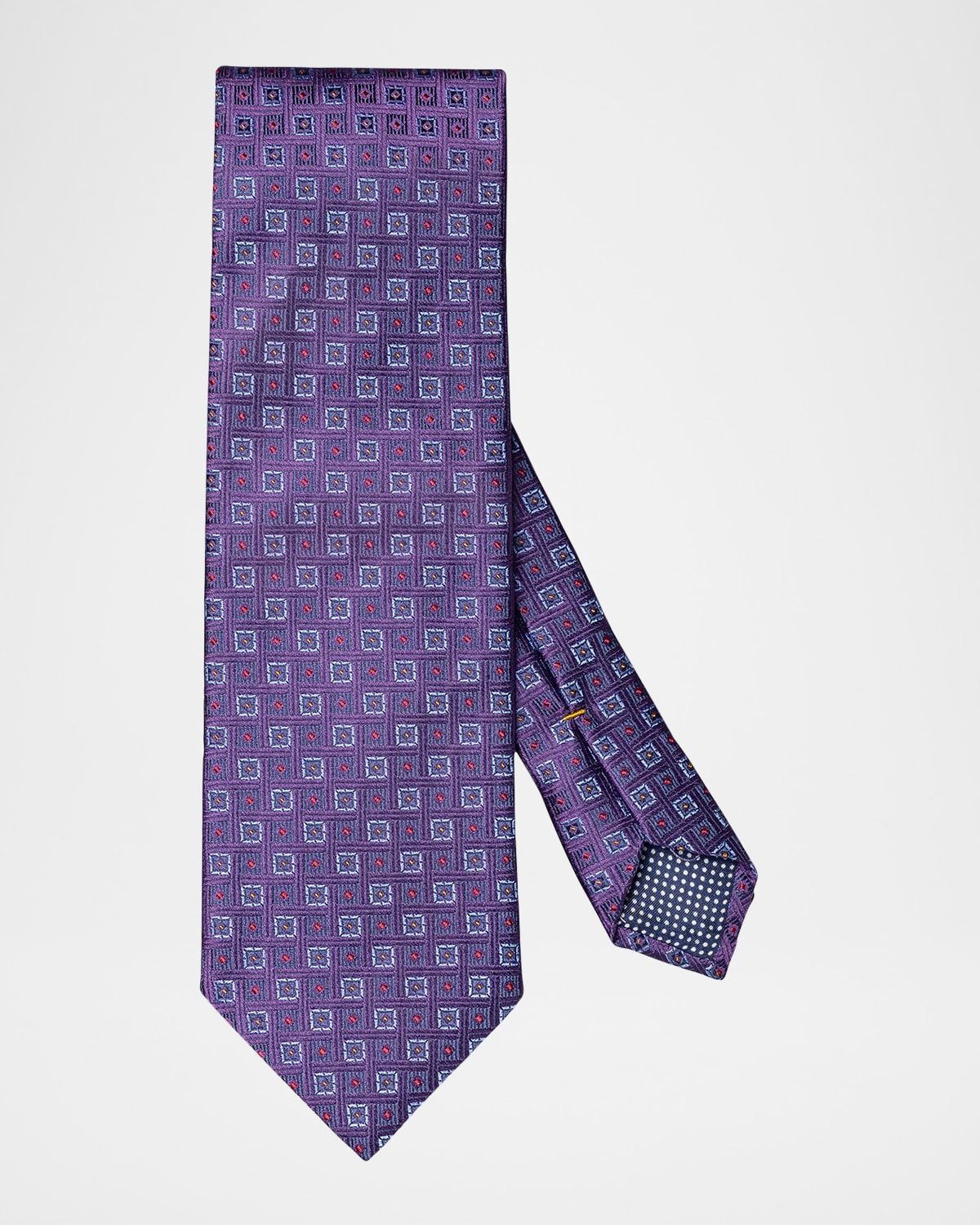 Men & apos;s Geometric Woven Silk Tie