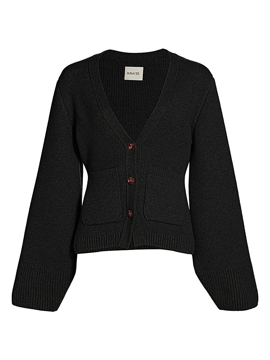 Women's Scarlett Cashmere Cardigan - Black - Size Large