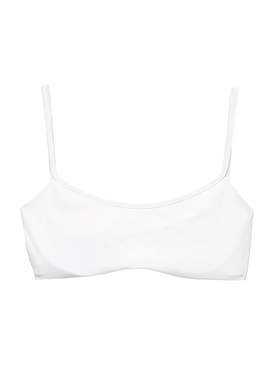 Women's Stretch Jersey Bikini Top - White - Size XL