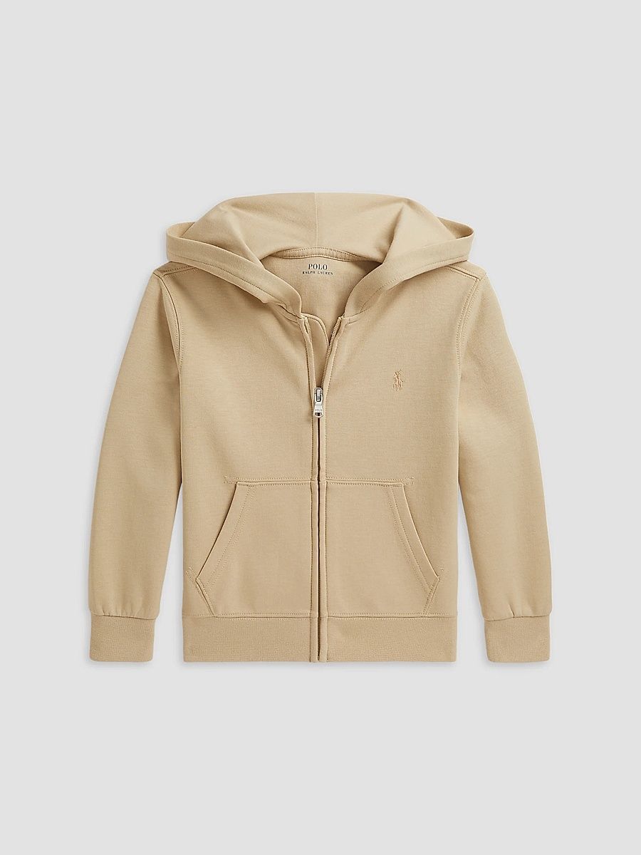 Polo Ralph Lauren Boy's Little Boy's & Boy's Double-Knit Zip Hoodie - Tallow Cream - Size 18