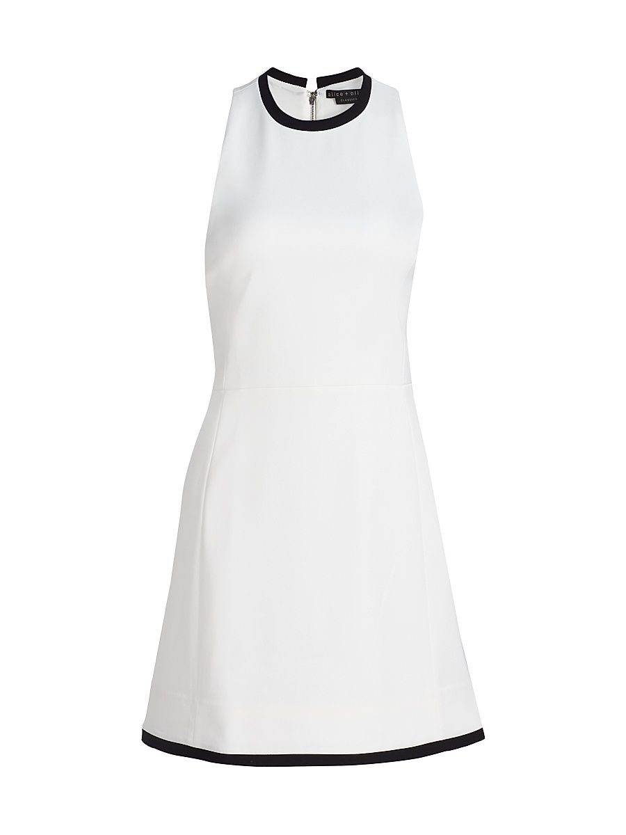 Women's Marisol Tipped Minidress - Off White - Size 6