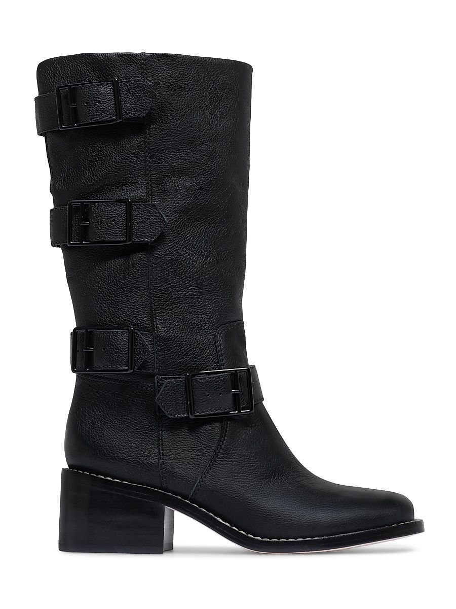 Women's Burke Moto Boots - Black - Size 7.5
