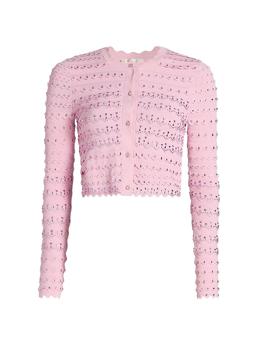 Women's Ferris Rhinestone-Embellished Cardigan - Ballet Slipper - Size Large