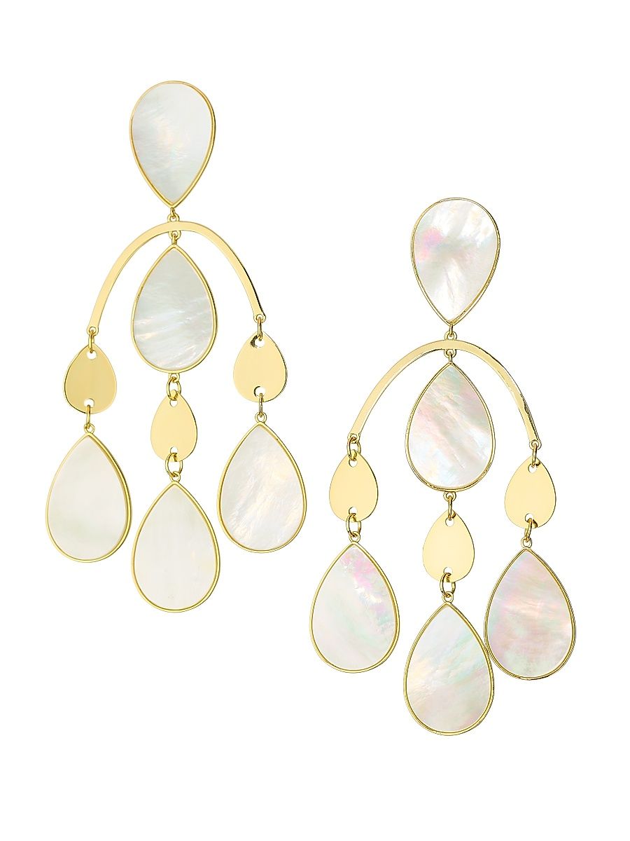 Women's Mother-of-Pearl Karina Goldtone Drop Earrings - Mother Of Pearl