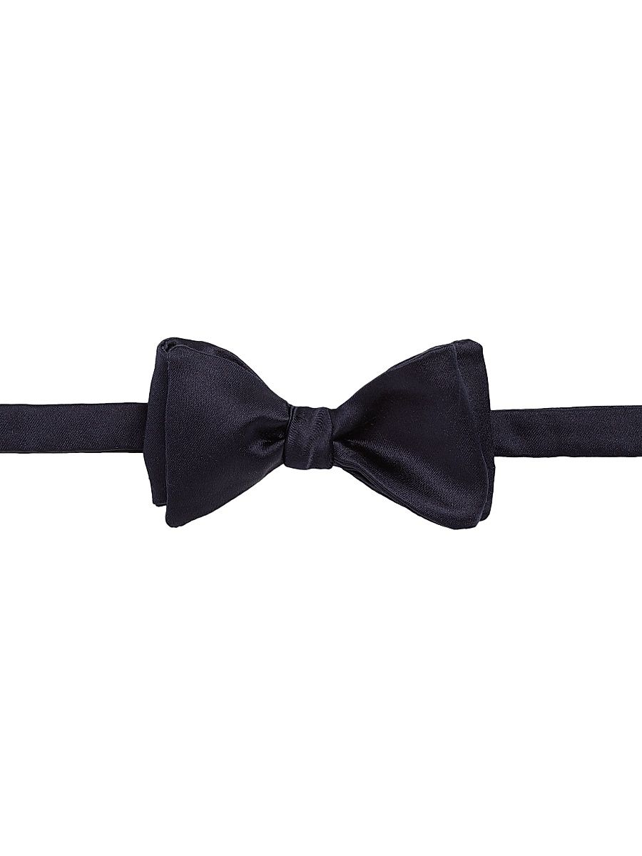 Men's Satin Bow Tie - Dark Navy