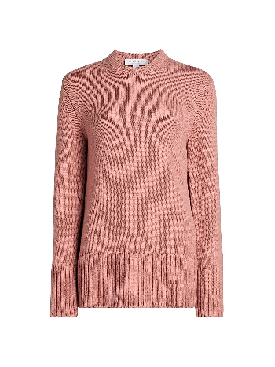 Women's Cashmere Tunic Sweater - Rosette - Size XS