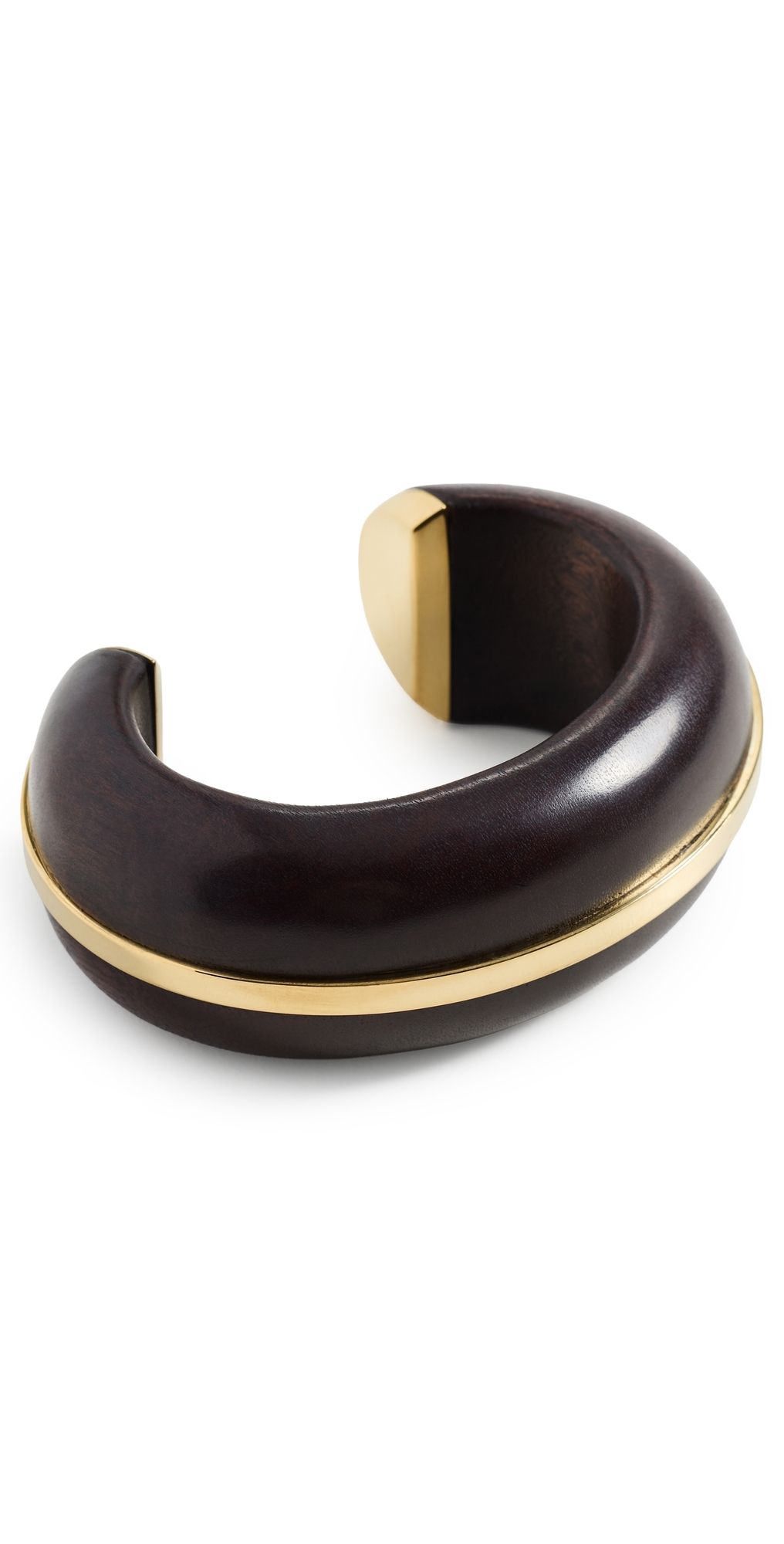 Lizzie Fortunato Halo Cuff In Acacia Wood Brown One Size