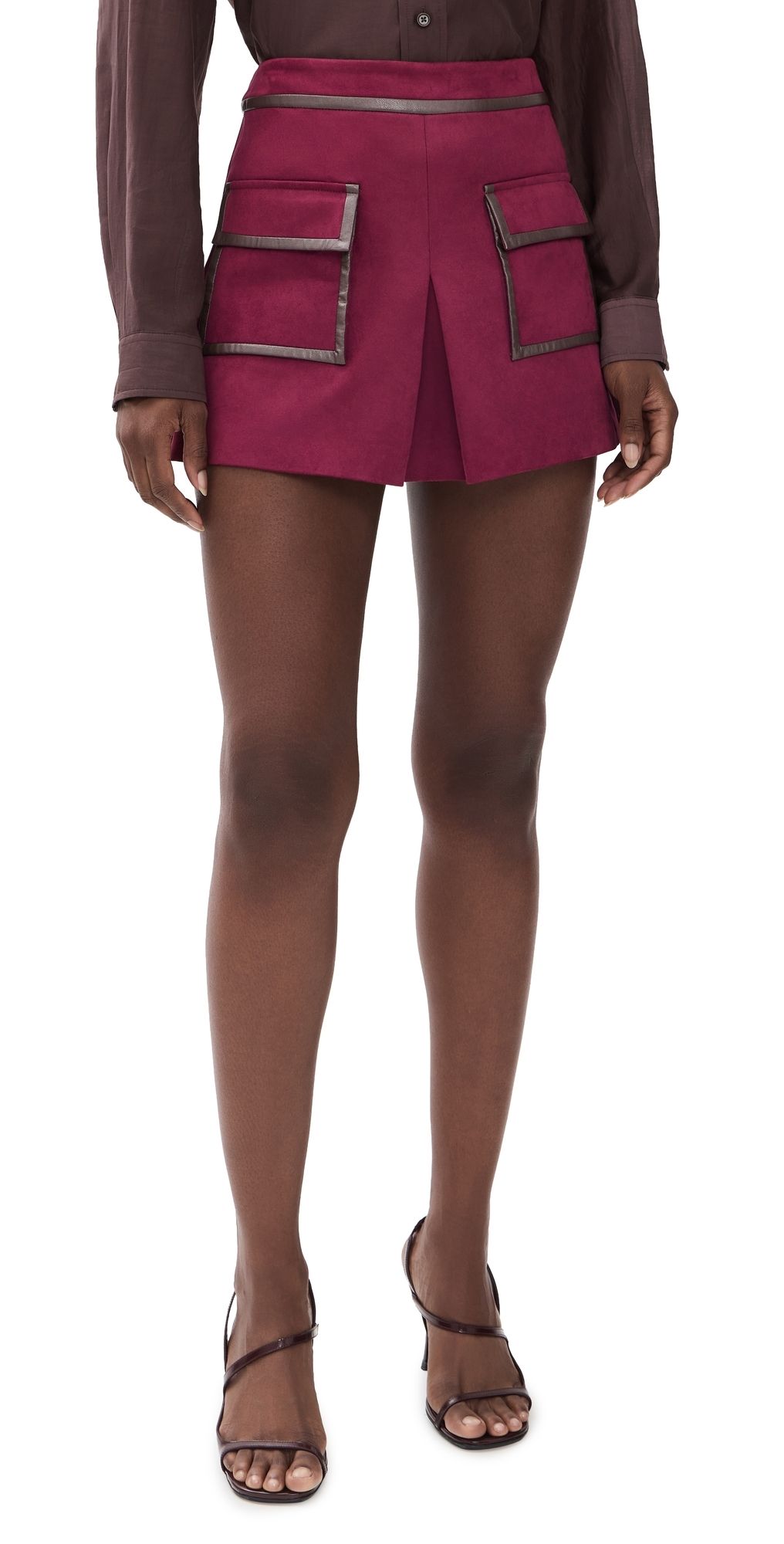 Ramy Brook Tess Skirt Cranberry 8