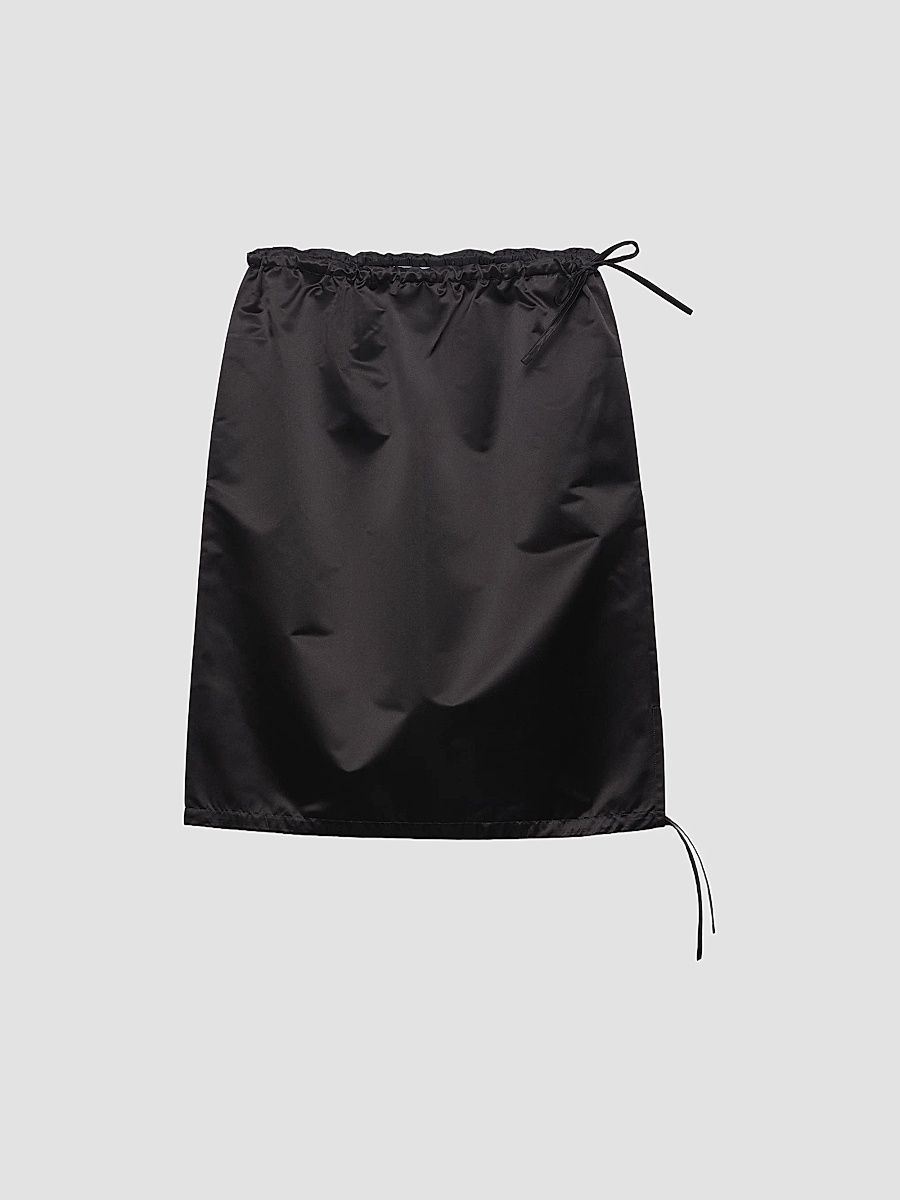 Prada Women's Satin Skirt - Black - Size 4