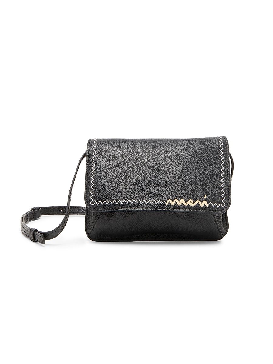 Women's Leather Pochette - Black
