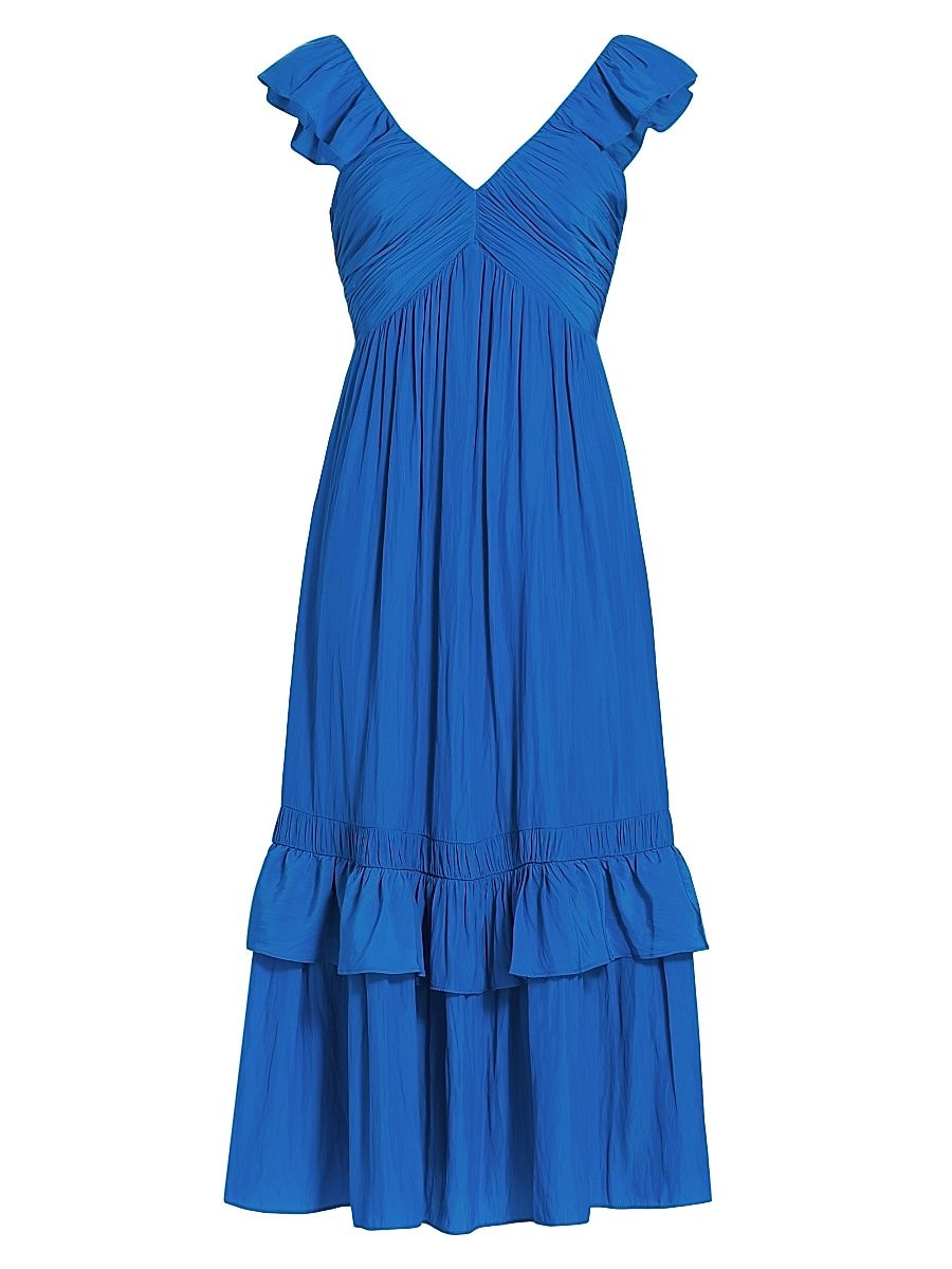 Women's Nelly Sleeveless Midi Dress - Marrakech Blue - Size Large