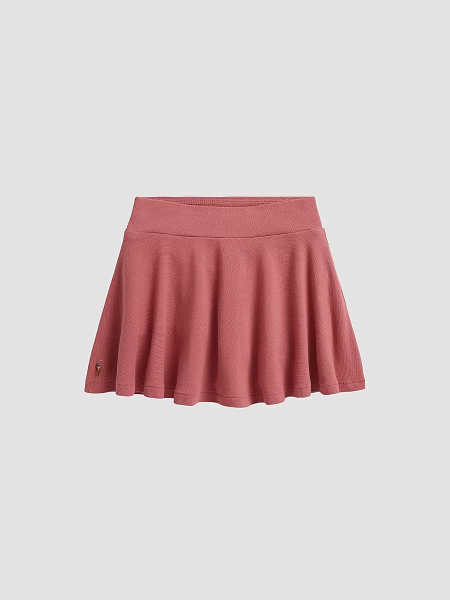 Little Girl's & Girl's Stretch Cotton Mesh Skort - Canvas Pink - Size 16