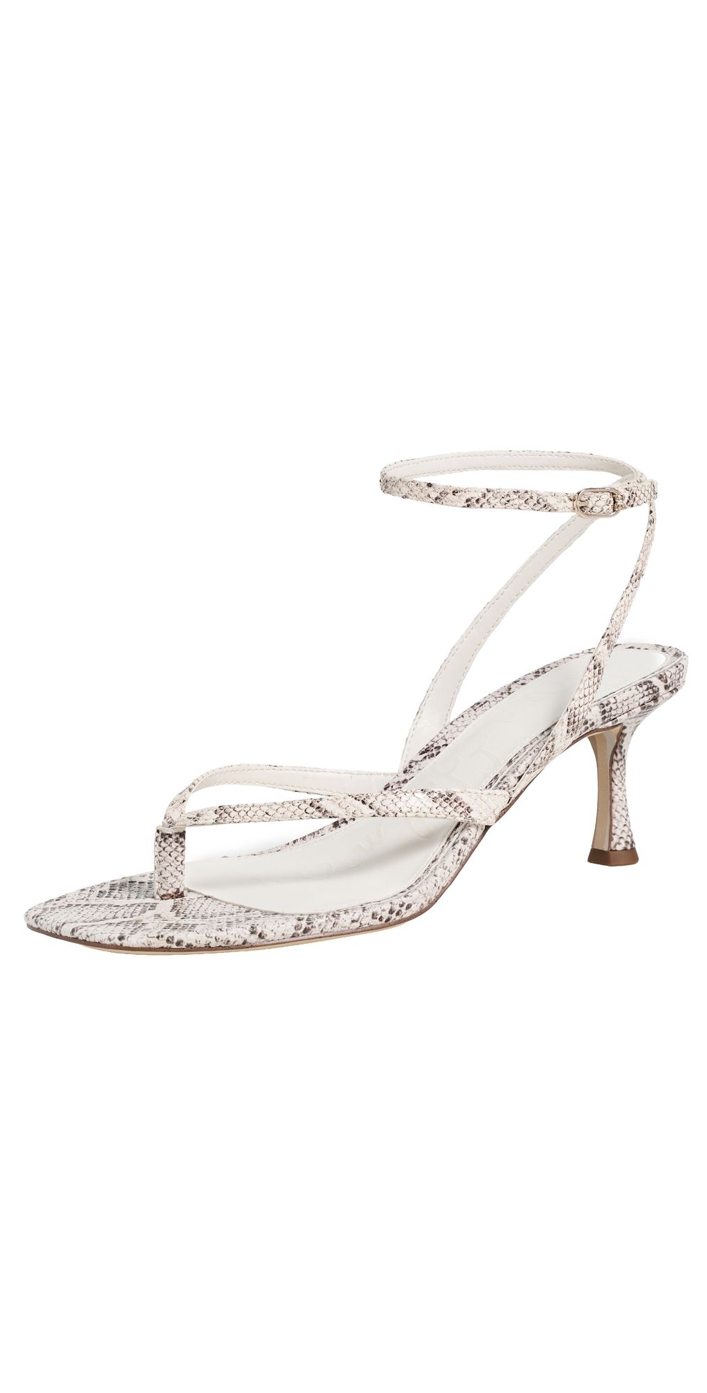 Sam Edelman Pax Heeled Thong Sandals Ivory 7