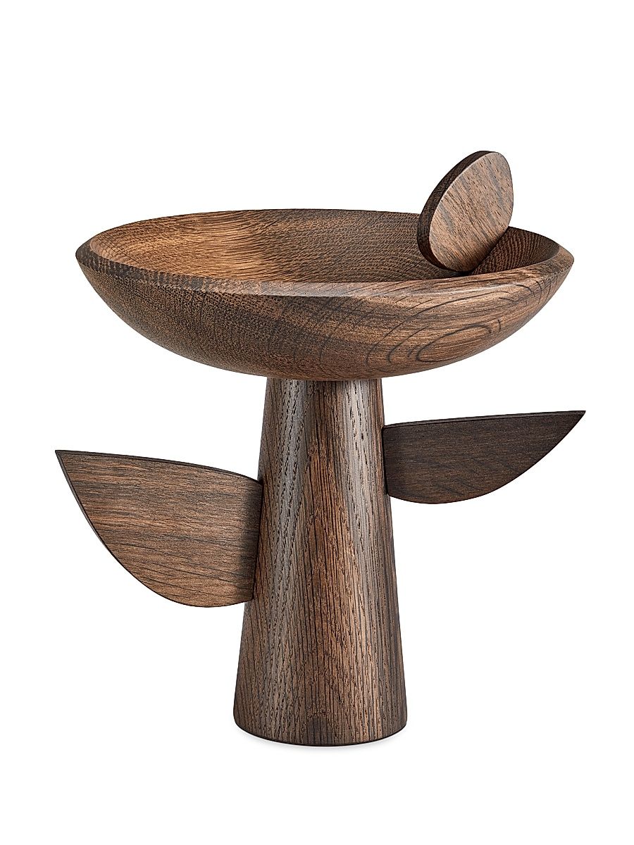 L'Objet X Kelly Behun Footed Leaf Bowl - Blackened Oak