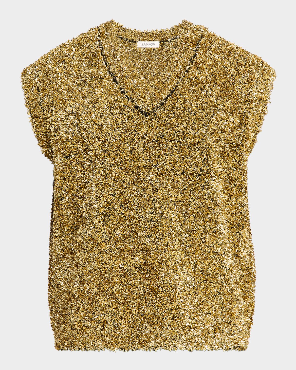 Men & apos;s Alain Sleeveless Metallic Sweater